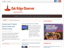Tablet Screenshot of oakridgeobserver.com